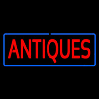 Antiques With Border Neon Sign