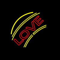 Arc Love With Border Neon Sign