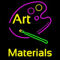 Art Materials Neon Sign