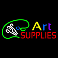 Art Supplies With Logo Neon Sign