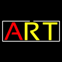 Art With White Border Neon Sign