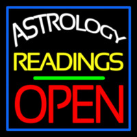 Astrology Readings Open And Green Line Neon Sign