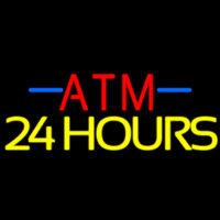 Atm 24 Hrs 1 Neon Sign