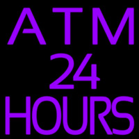 Atm 24 Hrs Neon Sign