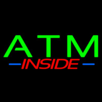 Atm Inside Neon Sign