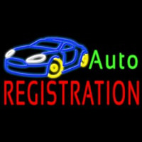 Auto Registration Neon Sign