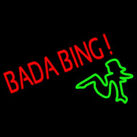 Bada Bing Girl Neon Sign