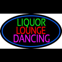 Bar Liquor Lounge Dancing With Wine Glasses Neon Sign