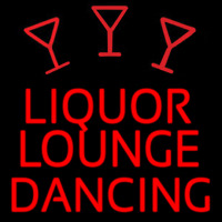 Bar Liquor Lounge Dancing With Wine Glasses Neon Sign