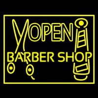 Barber Shop Open Neon Sign