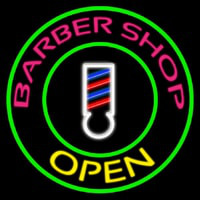 Barber Shop Open Neon Sign
