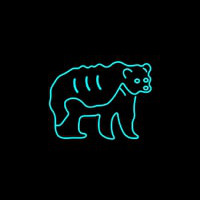 Bear New Animals Neon Sign