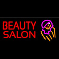 Beauty Salon With Girl Neon Sign