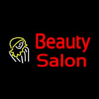 Beauty Salon With Girl Neon Sign