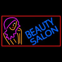 Beauty Salon With Girl Neon Sign