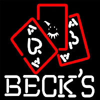 Becks Ace And Poker 16 16 Beer Sign Neon Sign