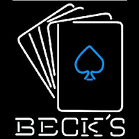 Becks Cards Beer Sign Neon Sign