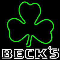 Becks Green Clover Beer Sign Neon Sign