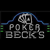 Becks Poker Ace Cards Beer Sign Neon Sign