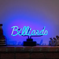 Billiards Desktop Neon Sign