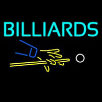 Billiards Hand And Cue Neon Sign