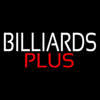 Billiards Plus 2 Neon Sign