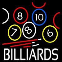 Billiards With Logo Neon Sign
