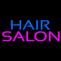 Block Blue Pink Hair Salon Neon Sign