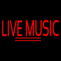 Block Live Music Red Neon Sign