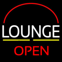 Block Lounge Open 2 Neon Sign