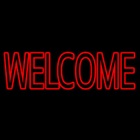 Block Welcome Neon Sign