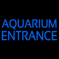 Blue Aquarium Entrance Neon Sign