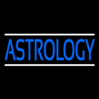 Blue Astrology Block Neon Sign