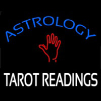 Blue Astrology Red Tarot Readings Neon Sign