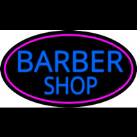 Blue Barber Shop Neon Sign