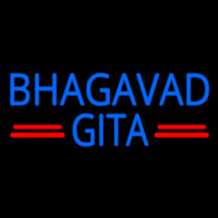 Blue Bhagavad Gita Neon Sign
