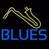 Blue Blues Yellow Sa ophone Neon Sign