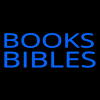 Blue Books Bibles Neon Sign