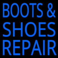 Blue Boots And Shoes Repair Neon Sign