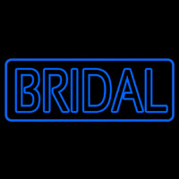 Blue Border Bridal Block Neon Sign