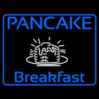 Blue Border Pancake Breakfast Neon Sign