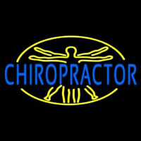 Blue Chiropractor Neon Sign