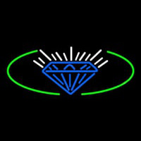 Blue Diamond Logo Neon Sign