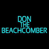 Blue Don The Beachcomber Tiki Bar Neon Sign