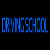 Blue Driving School Neon Sign