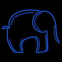 Blue Elephant Neon Sign
