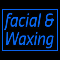 Blue Facial And Wa ing Blue Border Neon Sign