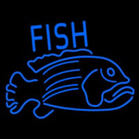 Blue Fish 2 Neon Sign