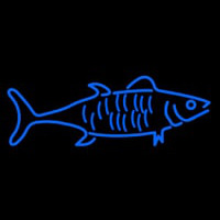 Blue Fish Logo Neon Sign