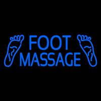 Blue Foot Massage Neon Sign